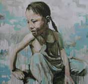 Crouching Girl by Rebecca Weller